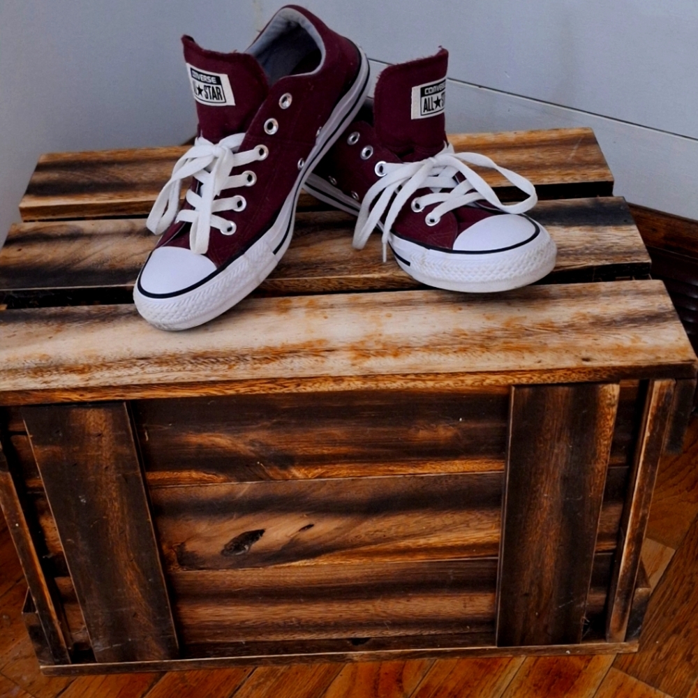 Converse Burgundy Shoes